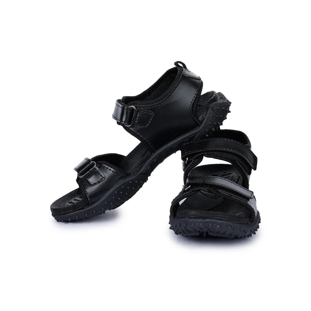 Lucy & Luke (Black) Casual Sandal For Kids ASPIRE By Liberty