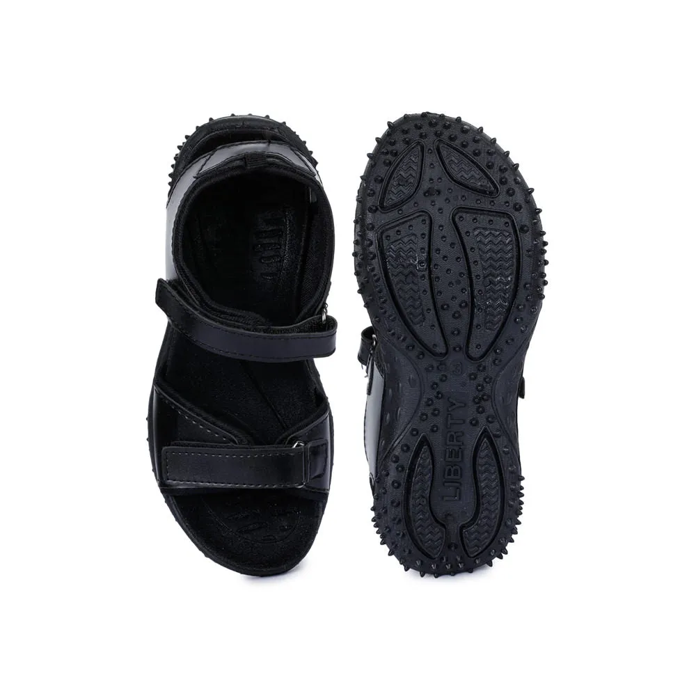 Lucy & Luke (Black) Casual Sandal For Kids ASPIRE By Liberty