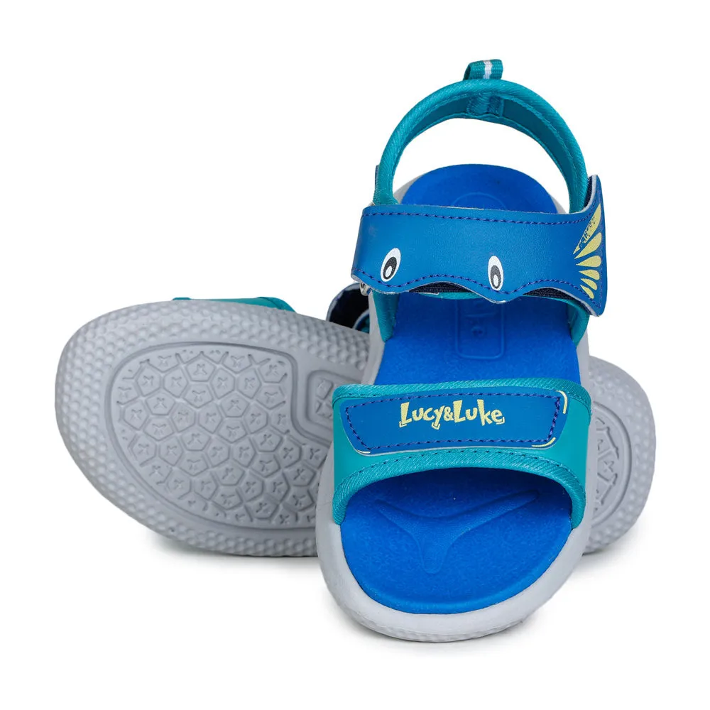 Lucy & Luke Blue Casual Sandal For Kids HIPPO-1 By Liberty