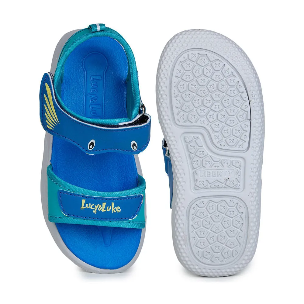 Lucy & Luke Blue Casual Sandal For Kids HIPPO-1 By Liberty