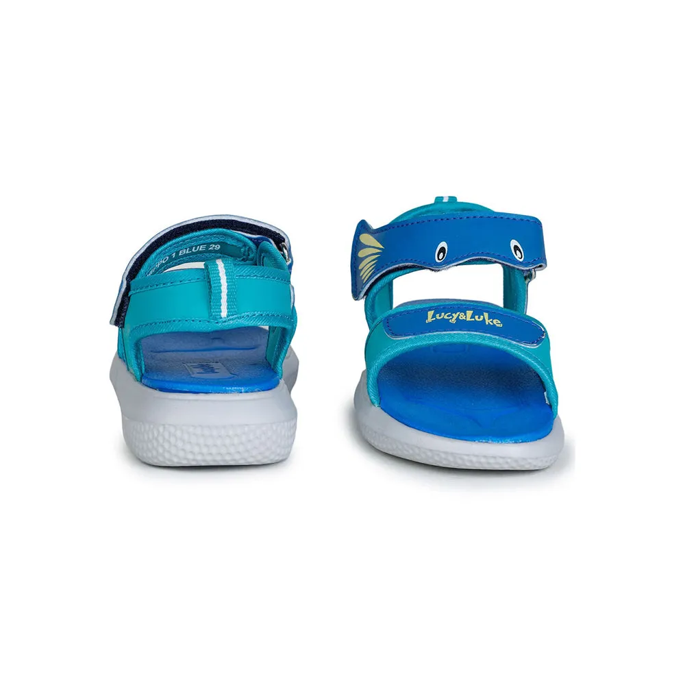 Lucy & Luke Blue Casual Sandal For Kids HIPPO-1 By Liberty