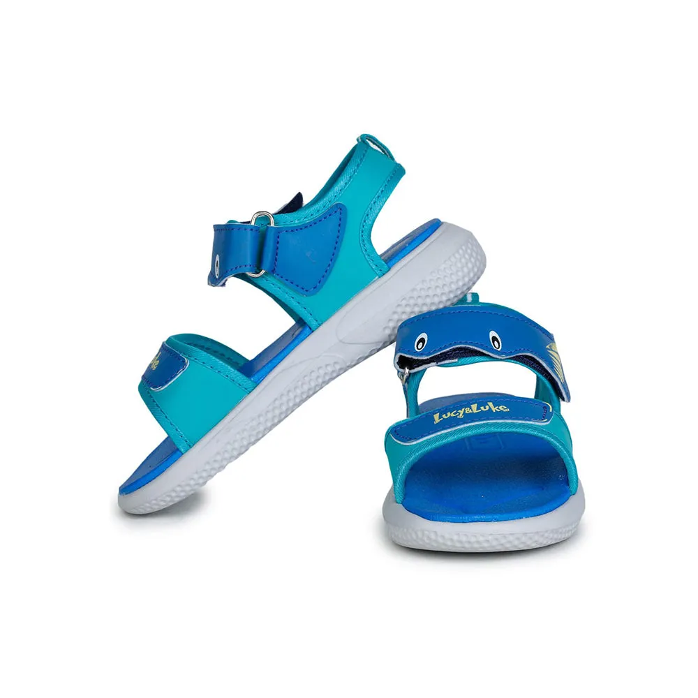 Lucy & Luke Blue Casual Sandal For Kids HIPPO-1 By Liberty