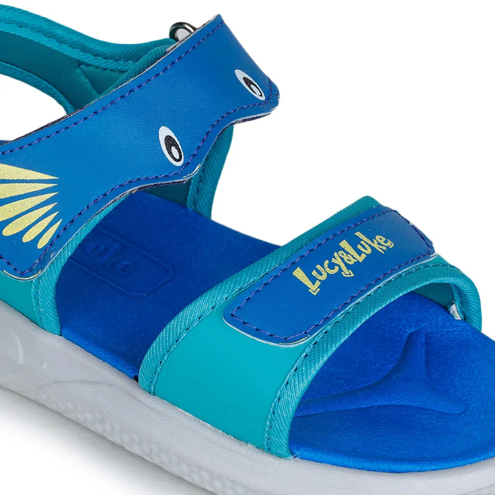 Lucy & Luke Blue Casual Sandal For Kids HIPPO-1 By Liberty