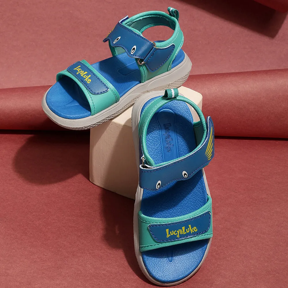 Lucy & Luke Blue Casual Sandal For Kids HIPPO-1 By Liberty
