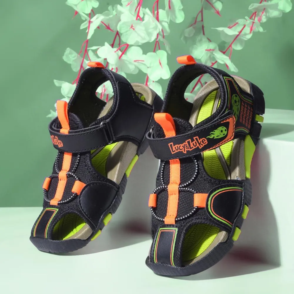 Lucy & Luke By Liberty Kids FLOATS-1 Black Casual Sandal