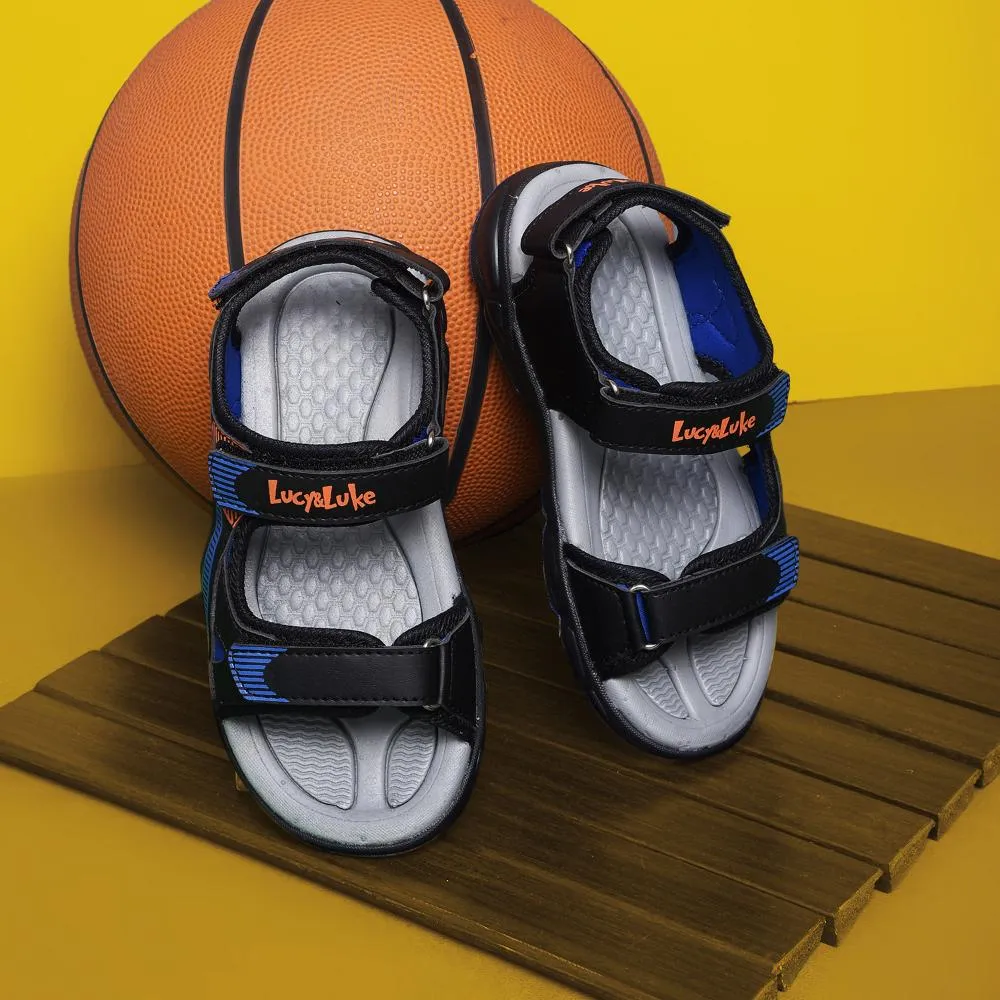 Lucy & Luke By Liberty Kids FLOATS-2 Black Casual Sandal