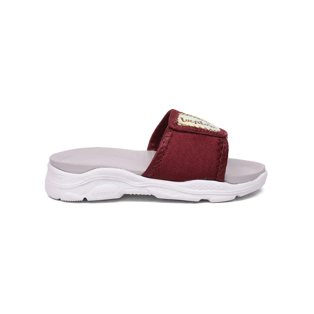 Lucy & Luke (Cherry) Casual Slides For Kids RICKY-18 By Liberty