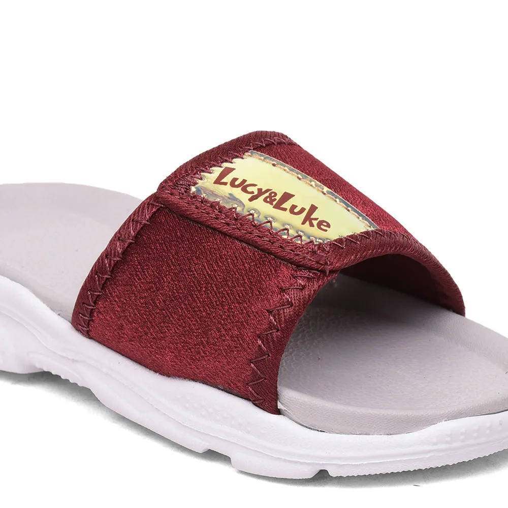 Lucy & Luke (Cherry) Casual Slides For Kids RICKY-18 By Liberty