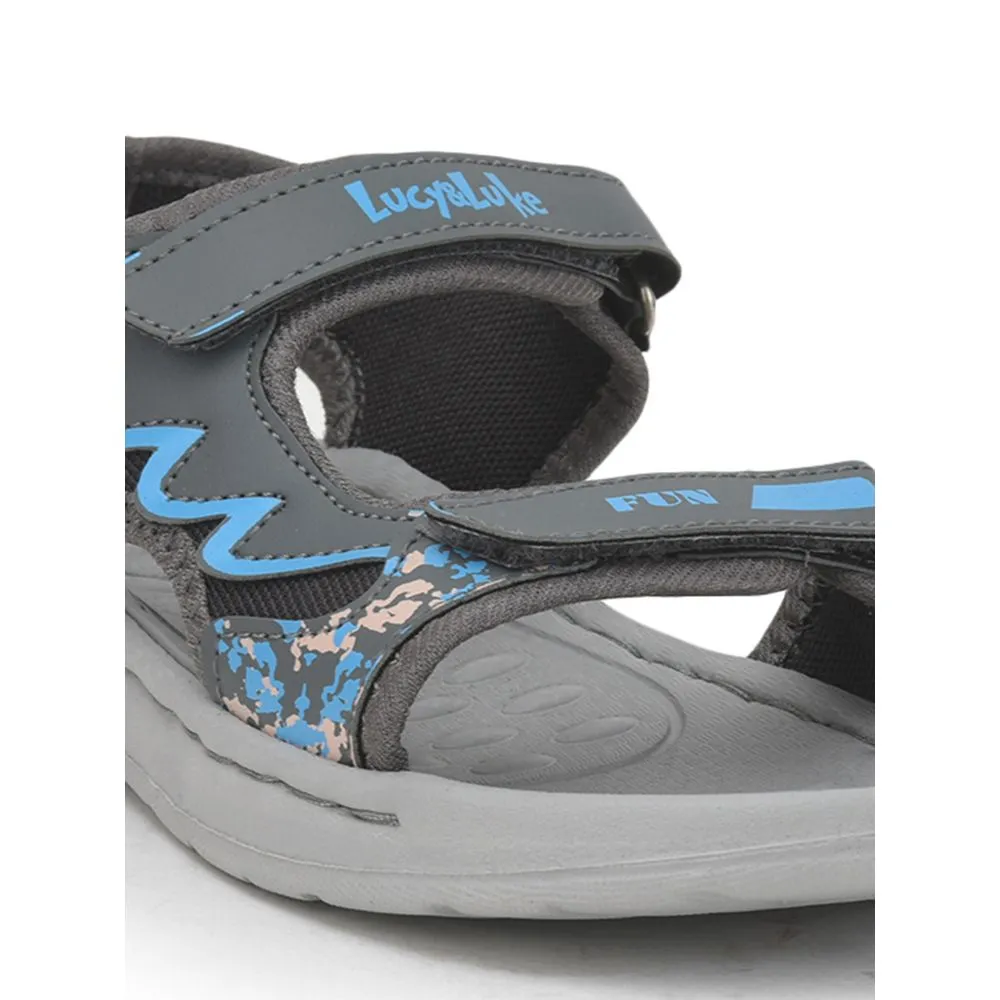 Lucy & Luke (Grey) Casual Sandal For Kids LB167-1 By Liberty