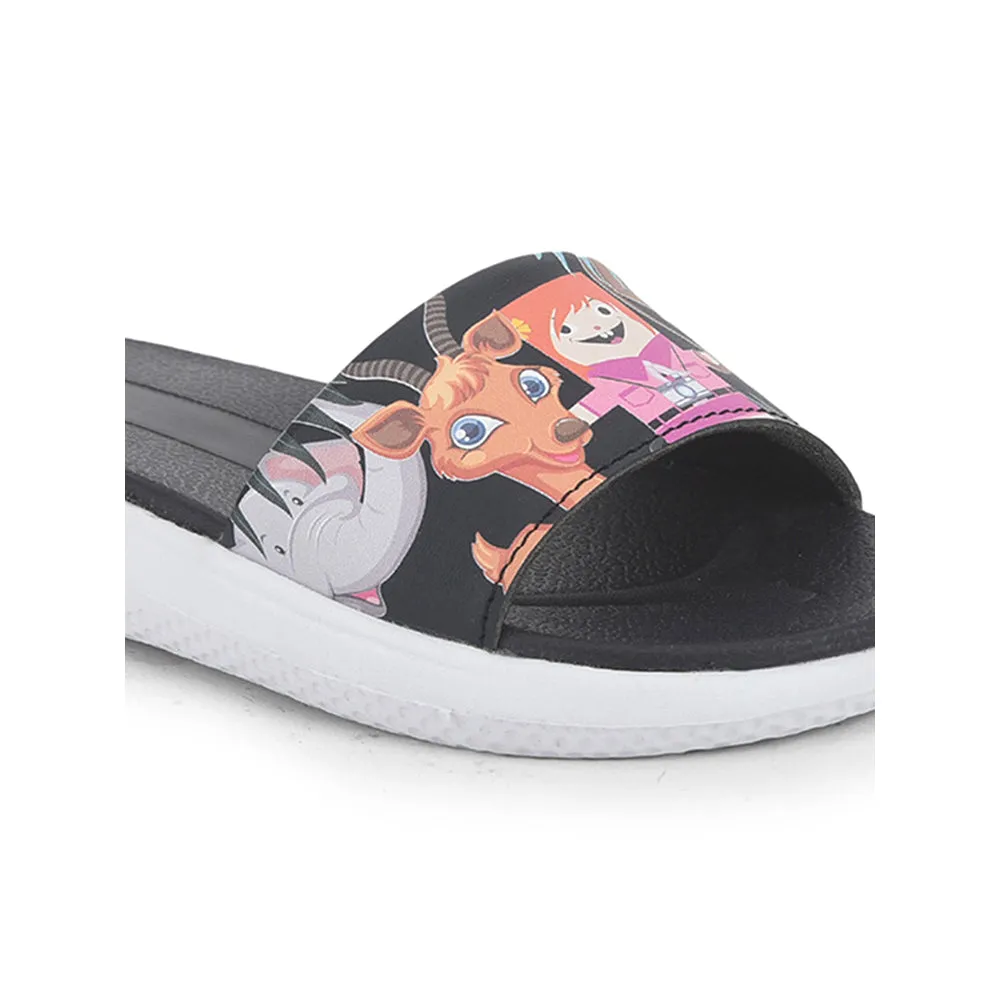 Lucy & Luke (Navy Blue) Casual Slippers For Kids HIPPO-30S By Liberty