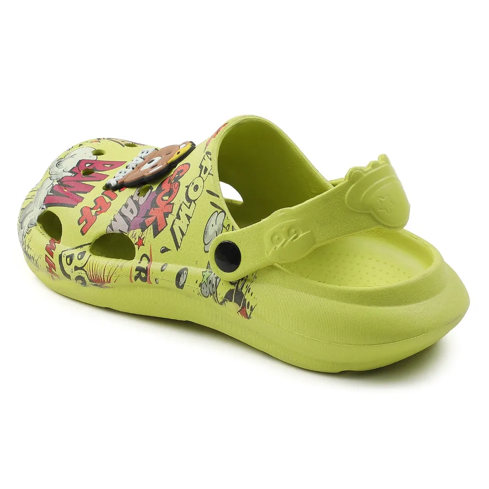 Lucy & Luke P. Green Casual Sling Back Clogs For Kids ALEX-10E By Liberty