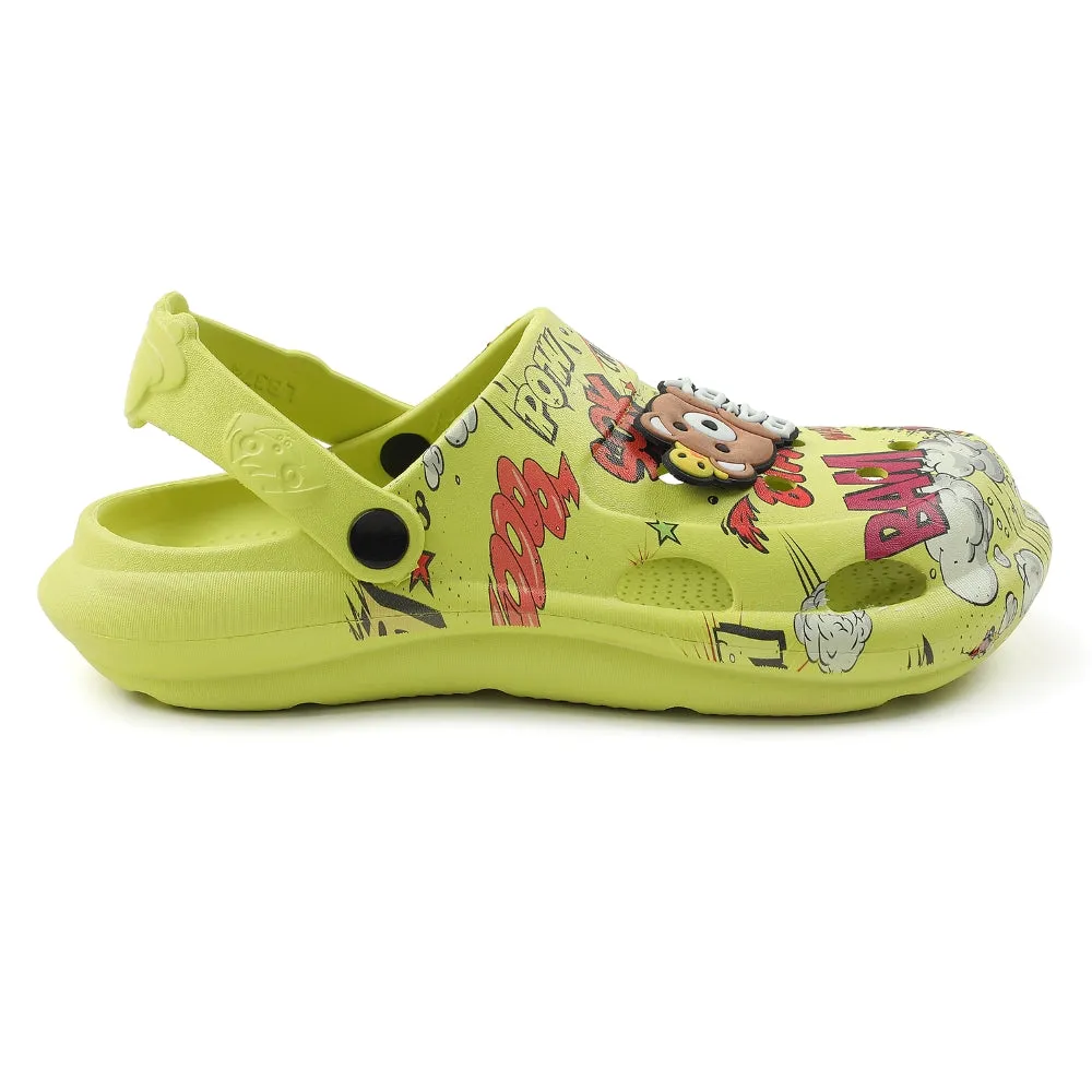 Lucy & Luke P. Green Casual Sling Back Clogs For Kids ALEX-10E By Liberty