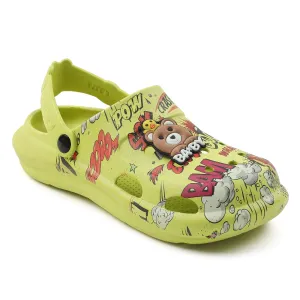 Lucy & Luke P. Green Casual Sling Back Clogs For Kids ALEX-10E By Liberty