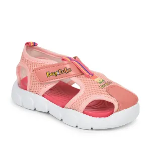 Lucy & Luke (Peach) Casual Sandal For Kids FLYNN-29 By Liberty