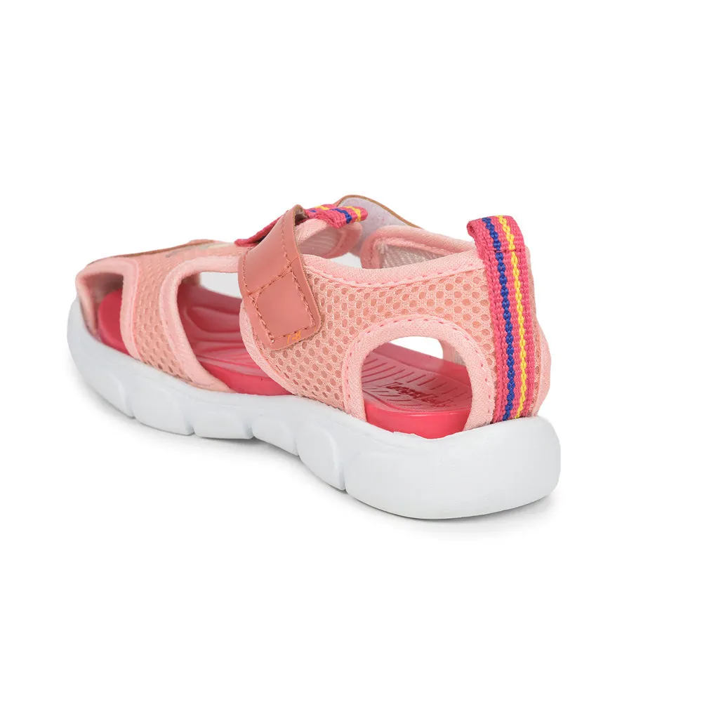 Lucy & Luke (Peach) Casual Sandal For Kids FLYNN-29 By Liberty