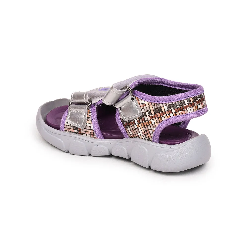 Lucy & Luke (Purple) Casual Sandal For Kids FLYNN-35 By Liberty