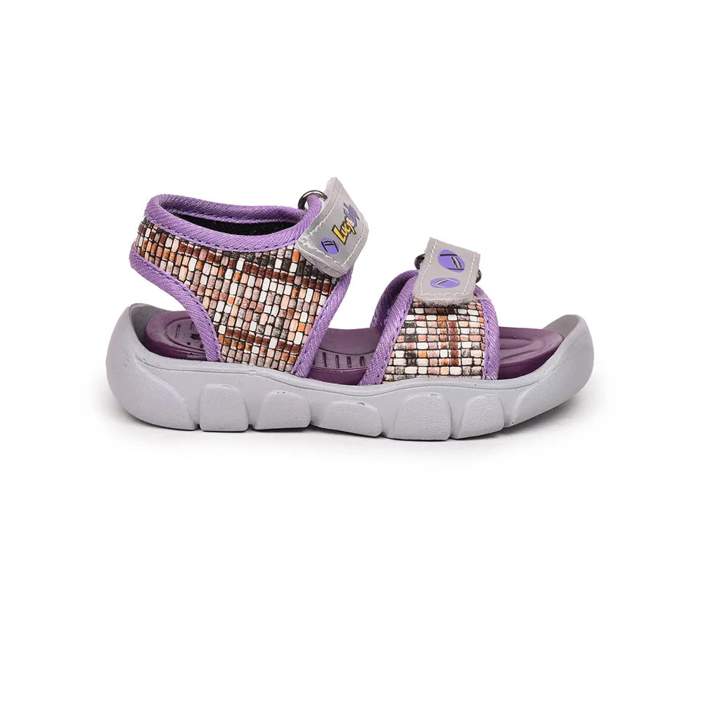 Lucy & Luke (Purple) Casual Sandal For Kids FLYNN-35 By Liberty