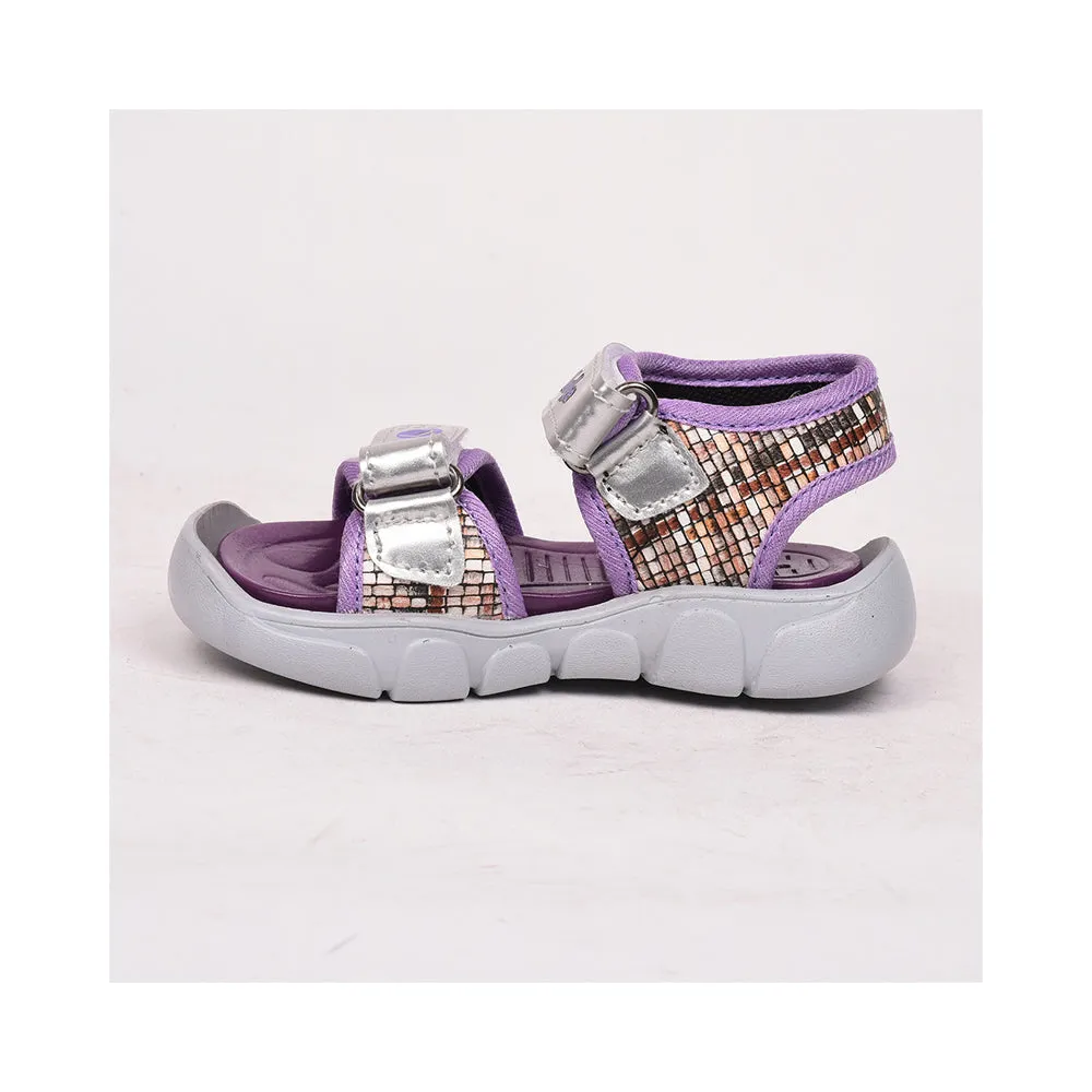 Lucy & Luke (Purple) Casual Sandal For Kids FLYNN-35 By Liberty