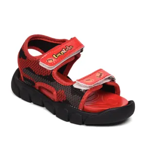 Lucy & Luke (Red) Casual Sandal For Kids FLYNN-34 By Liberty