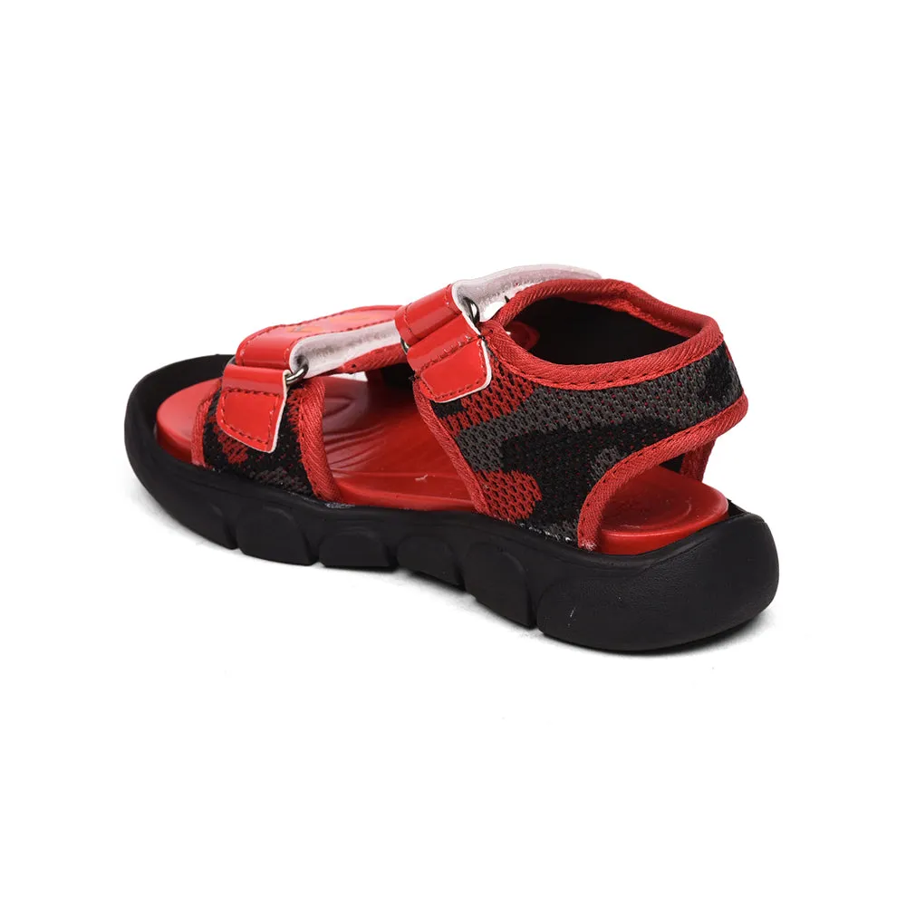 Lucy & Luke (Red) Casual Sandal For Kids FLYNN-34 By Liberty