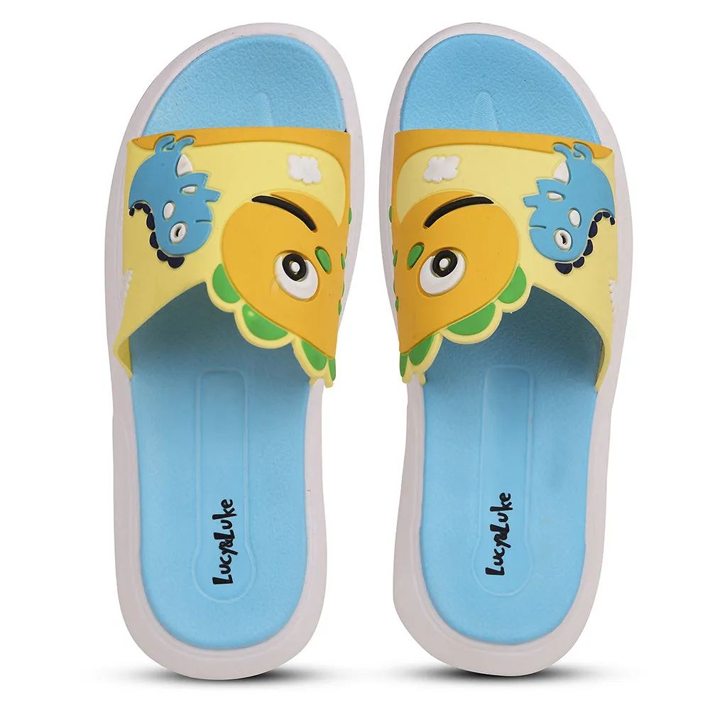 Lucy&Luke Mustard Casual Slides For Kids HIPPO-S98 By Liberty