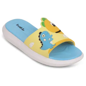 Lucy&Luke Mustard Casual Slides For Kids HIPPO-S98 By Liberty