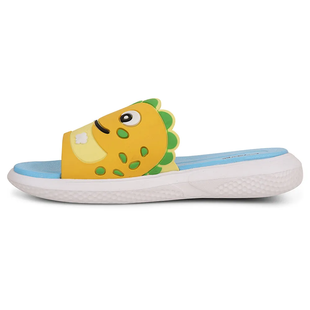 Lucy&Luke Mustard Casual Slides For Kids HIPPO-S98 By Liberty