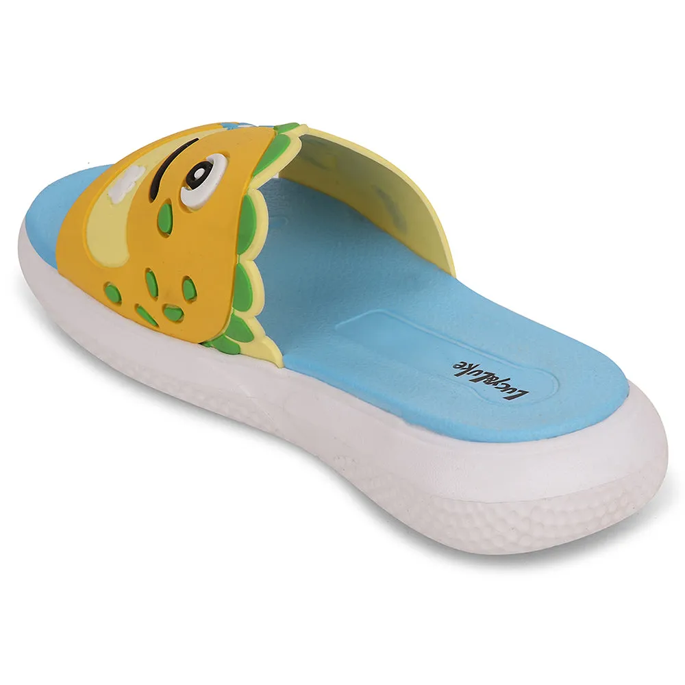 Lucy&Luke Mustard Casual Slides For Kids HIPPO-S98 By Liberty