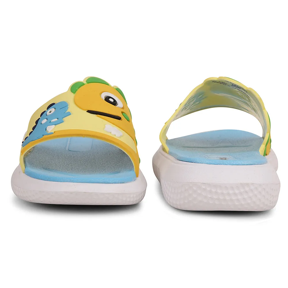 Lucy&Luke Mustard Casual Slides For Kids HIPPO-S98 By Liberty