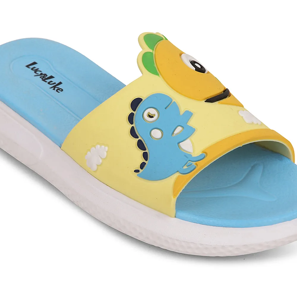 Lucy&Luke Mustard Casual Slides For Kids HIPPO-S98 By Liberty