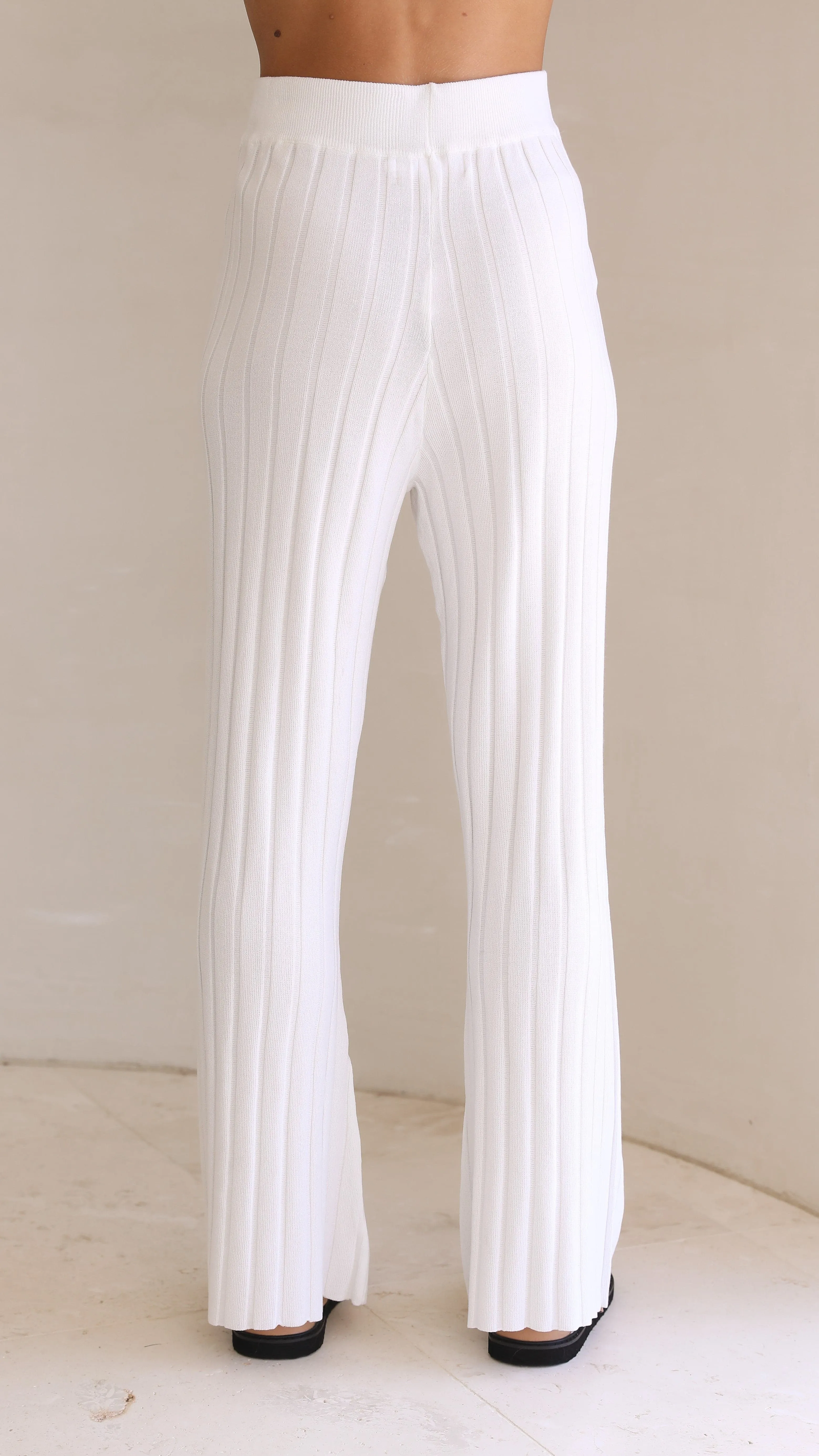 Megan Knit Pants - White