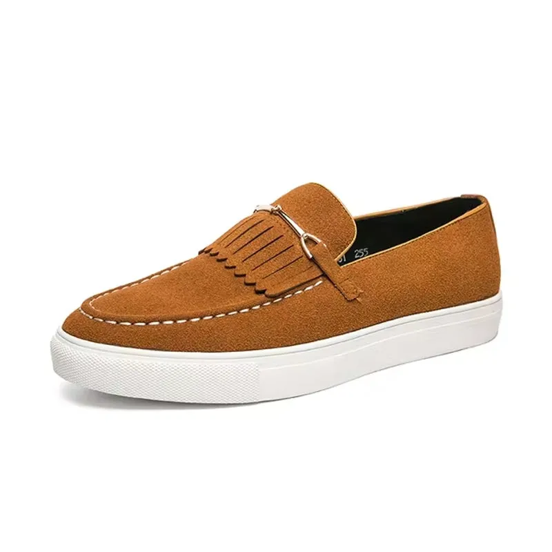 Men Loafers Suede Leather Casual Shoes
