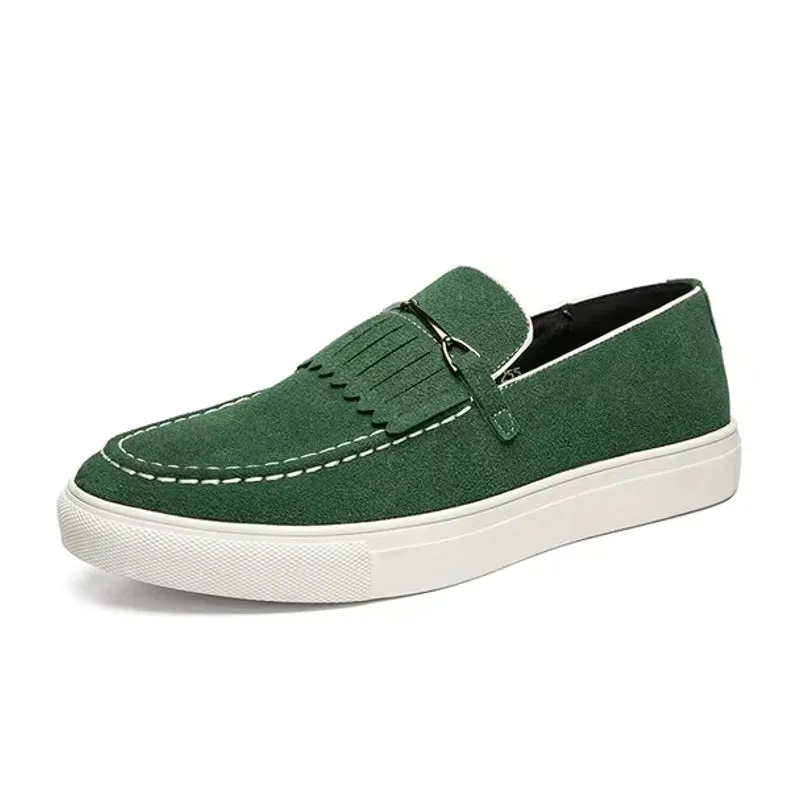 Men Loafers Suede Leather Casual Shoes