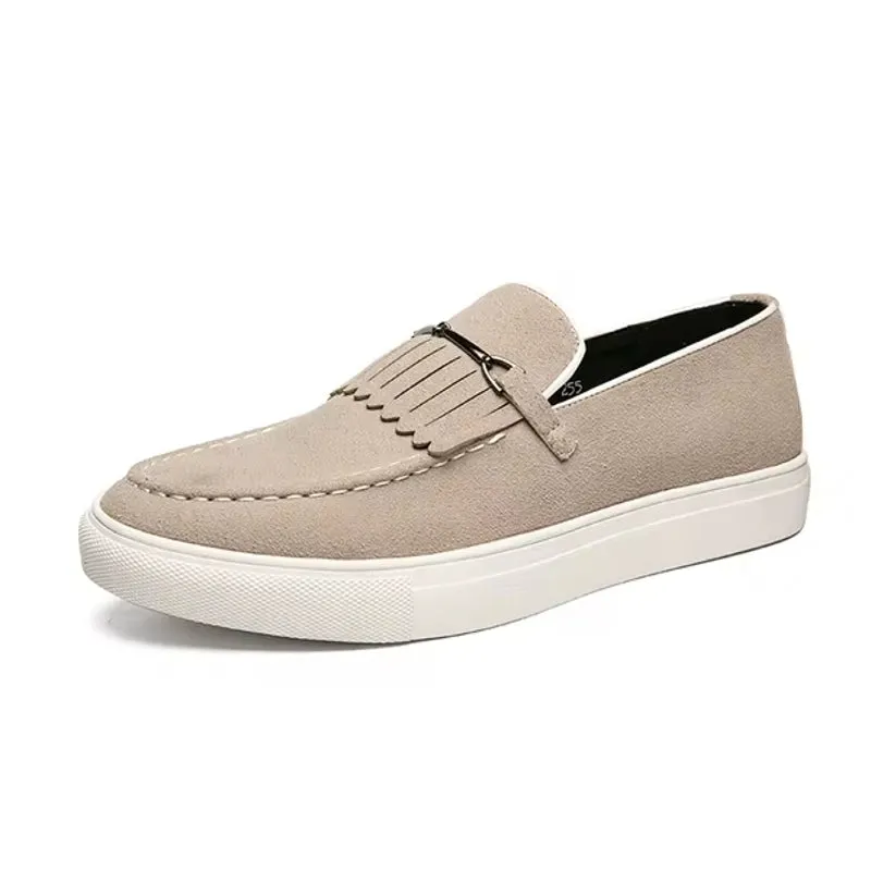 Men Loafers Suede Leather Casual Shoes