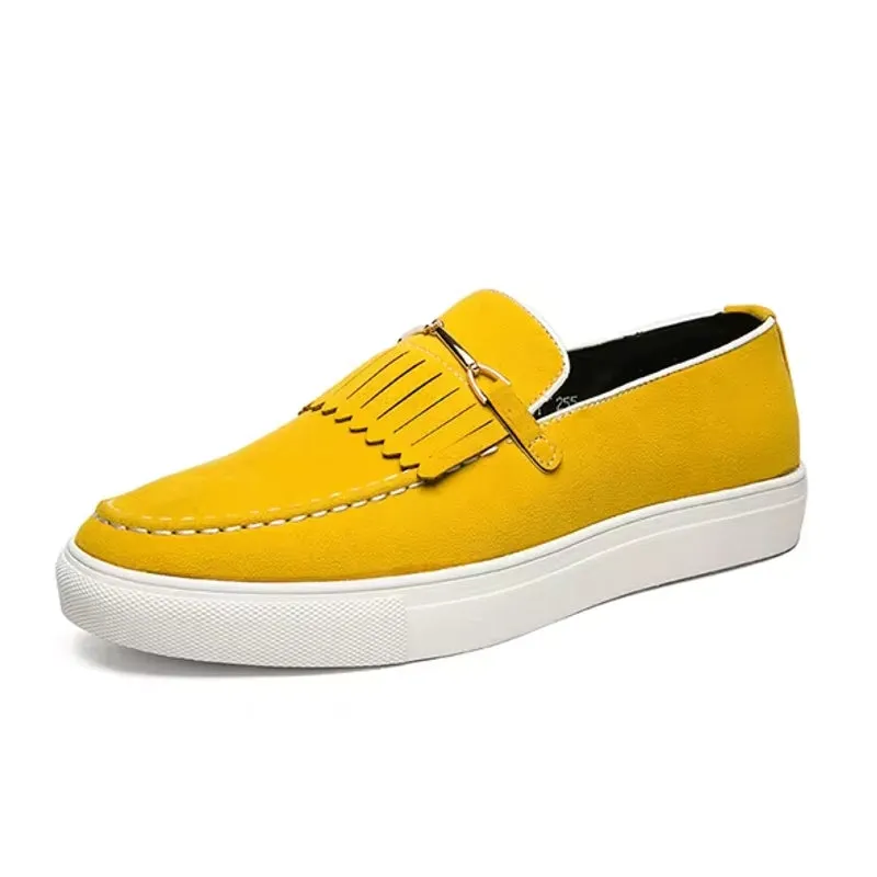 Men Loafers Suede Leather Casual Shoes