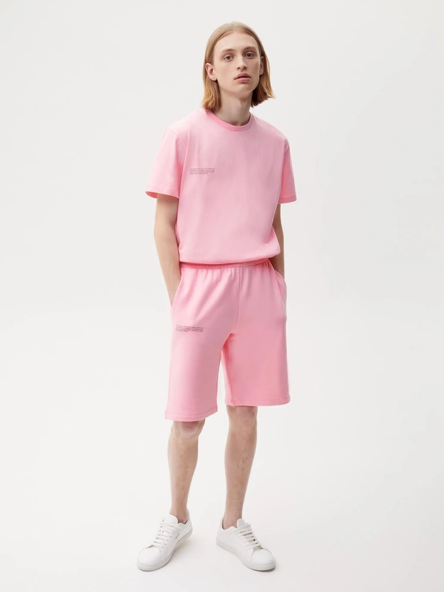 Mens 365 Midweight Long Shorts—sakura pink