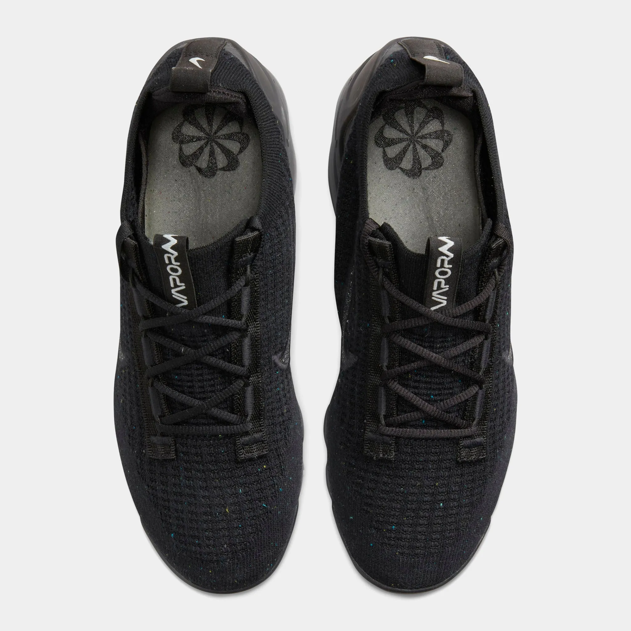 Nike Women's Vapormax 2021 Flyknit Black / Black - Metallic Silver