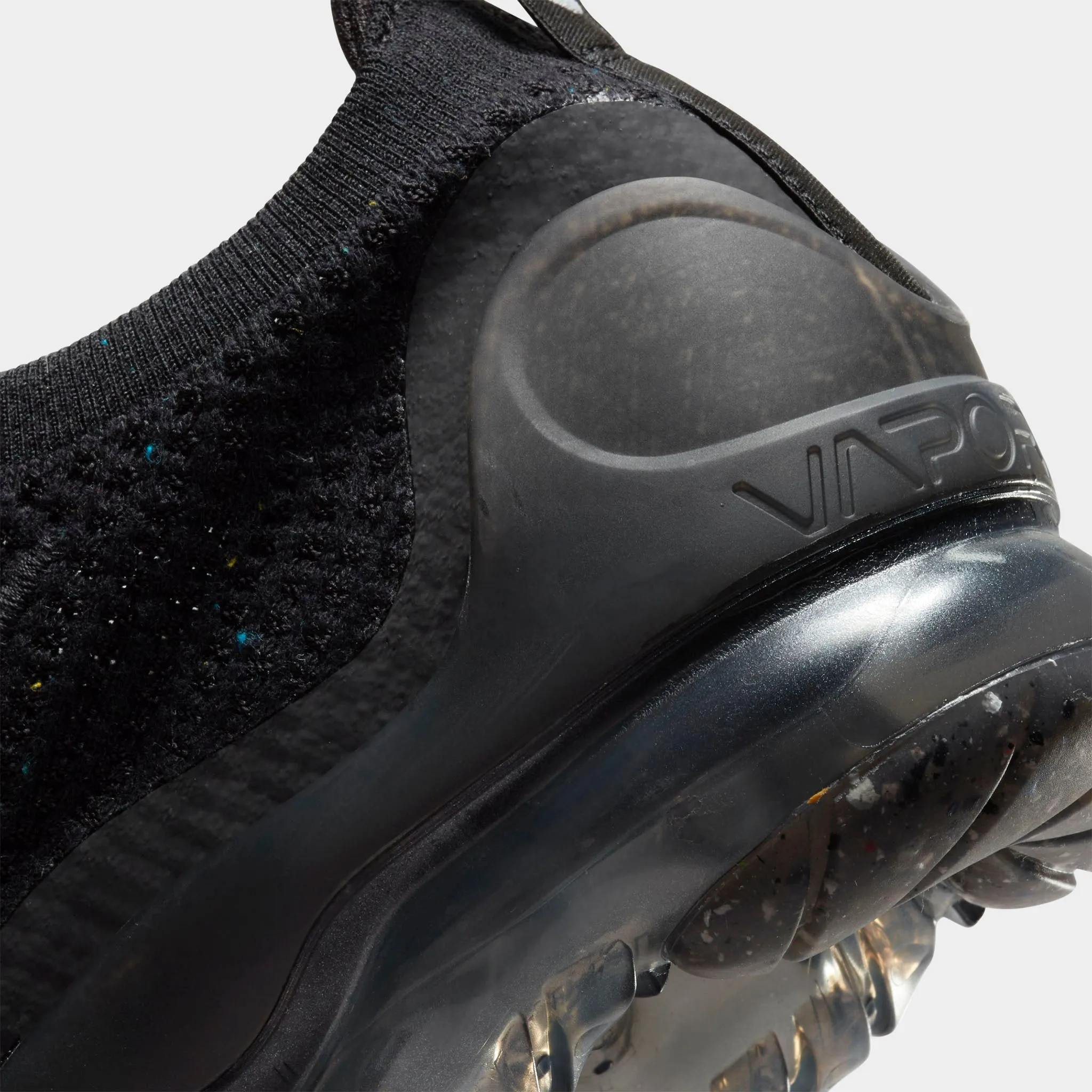Nike Women's Vapormax 2021 Flyknit Black / Black - Metallic Silver