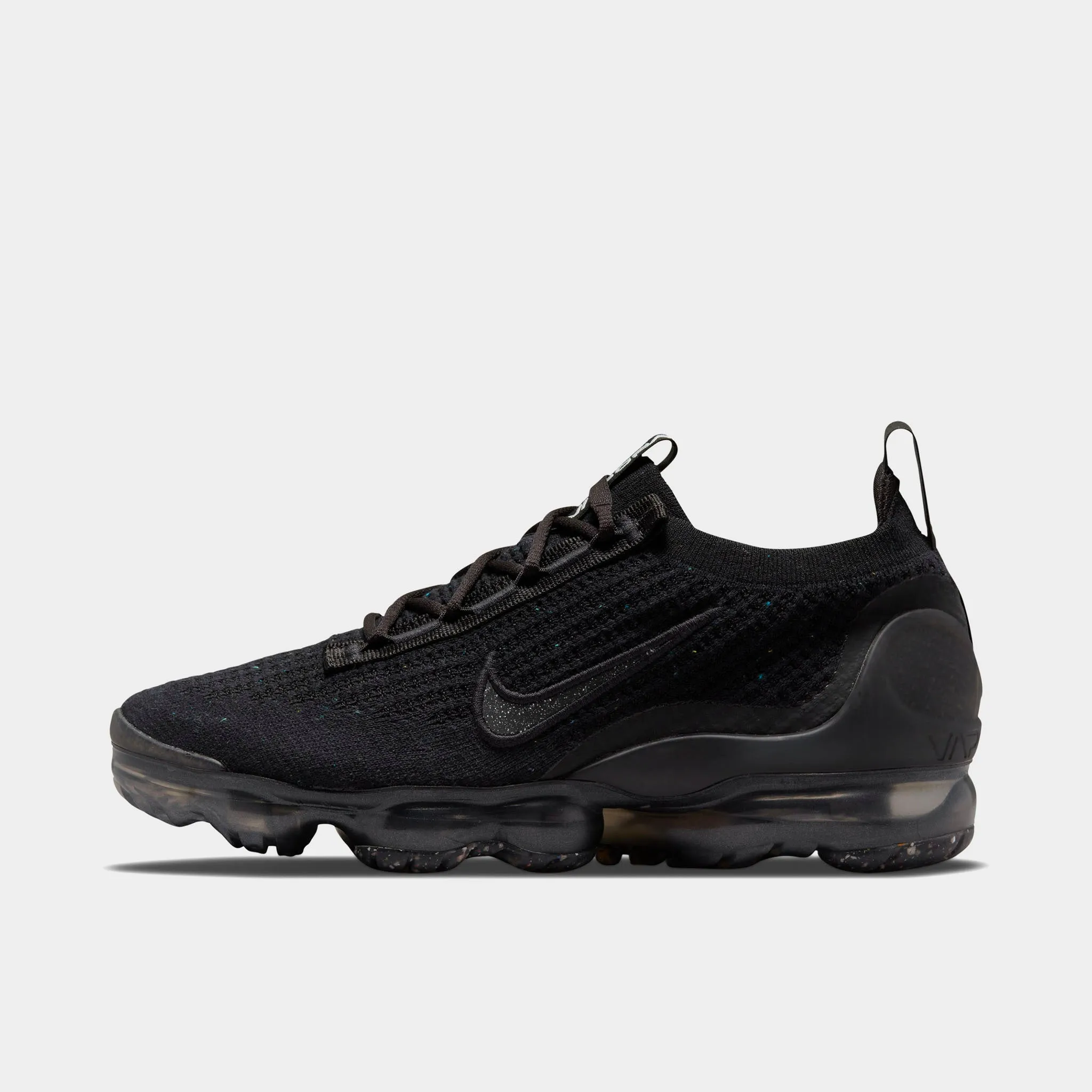 Nike Women's Vapormax 2021 Flyknit Black / Black - Metallic Silver