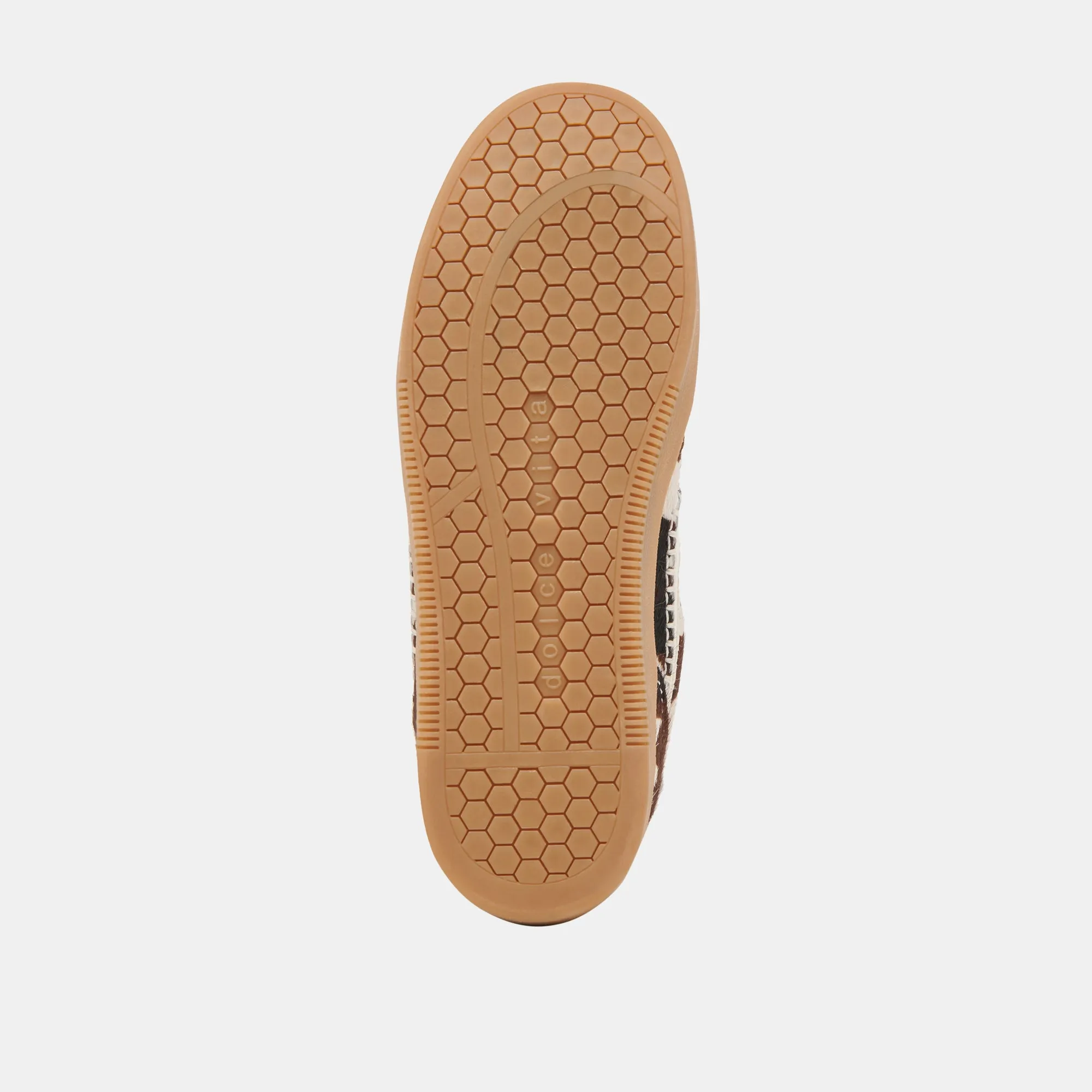NOTICE STITCH SNEAKERS COCOA TAURUS CALF HAIR