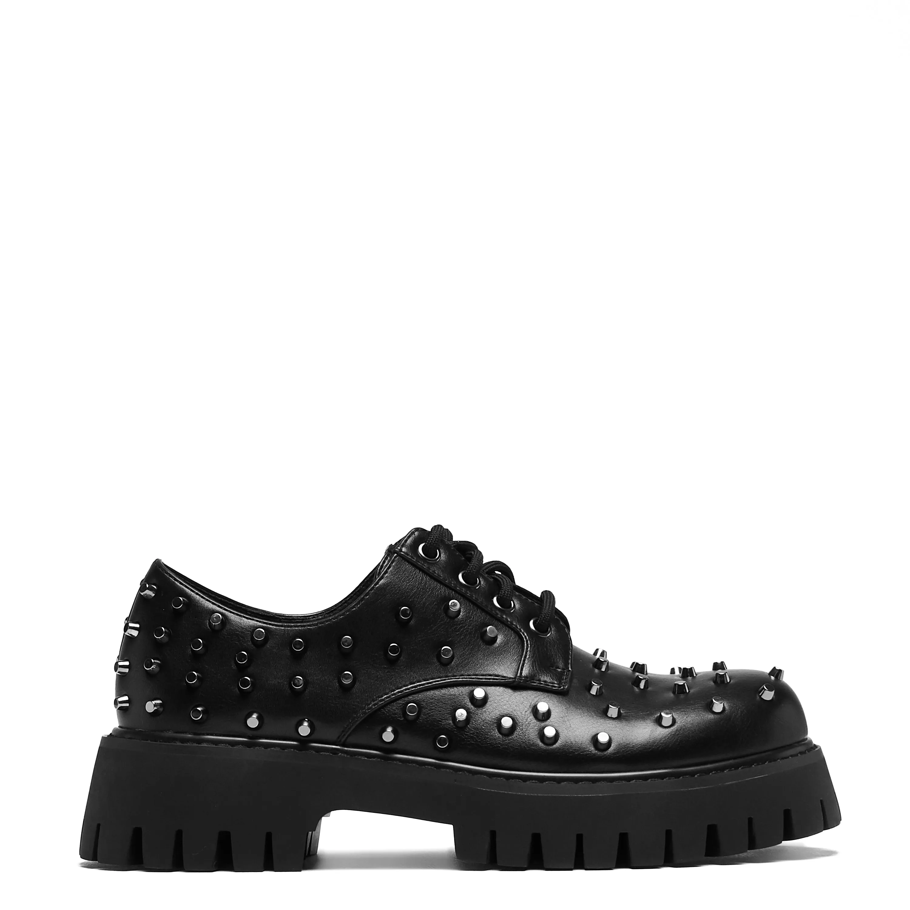 Penitent Men's Studded Shoes - Black