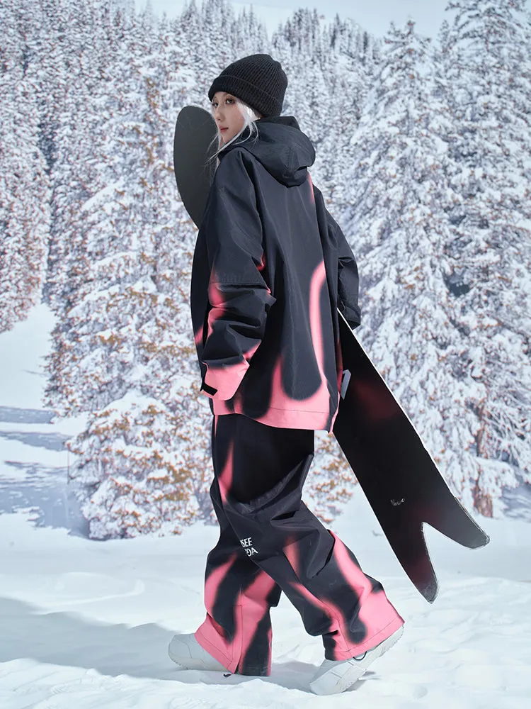 [Pink Flame] New Ski Suit Men And Women's Models