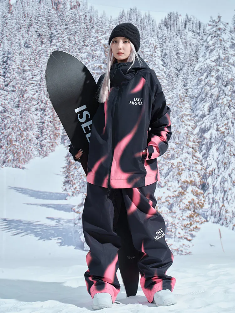 [Pink Flame] New Ski Suit Men And Women's Models