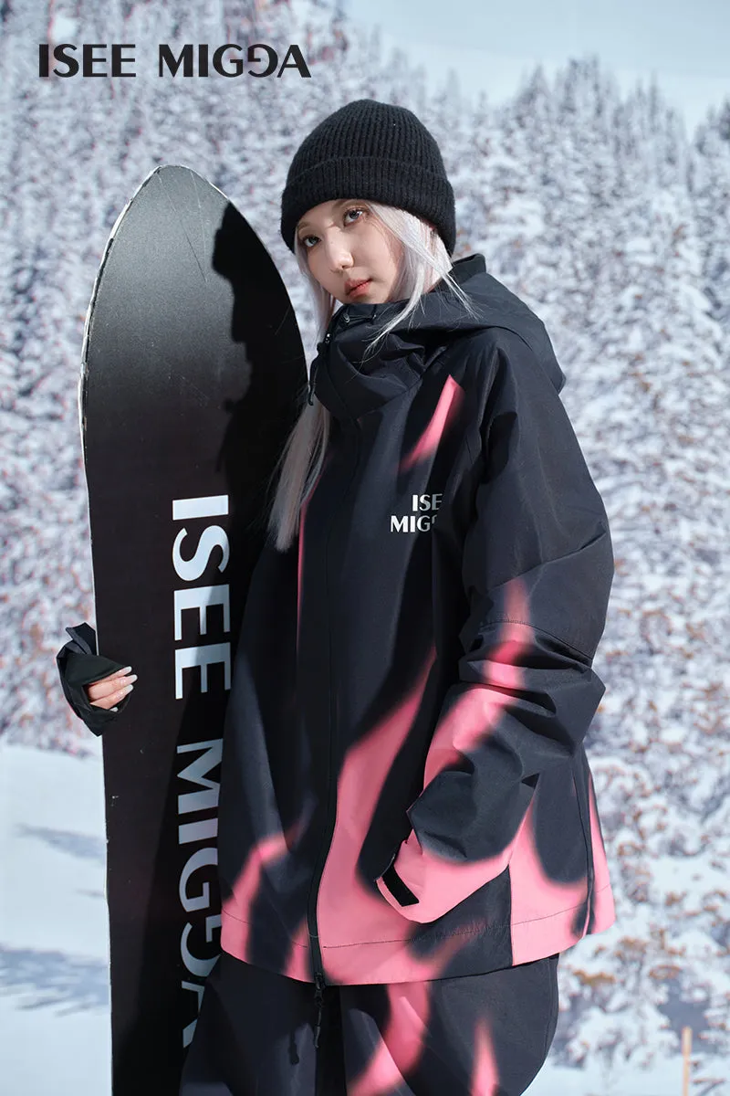 [Pink Flame] New Ski Suit Men And Women's Models
