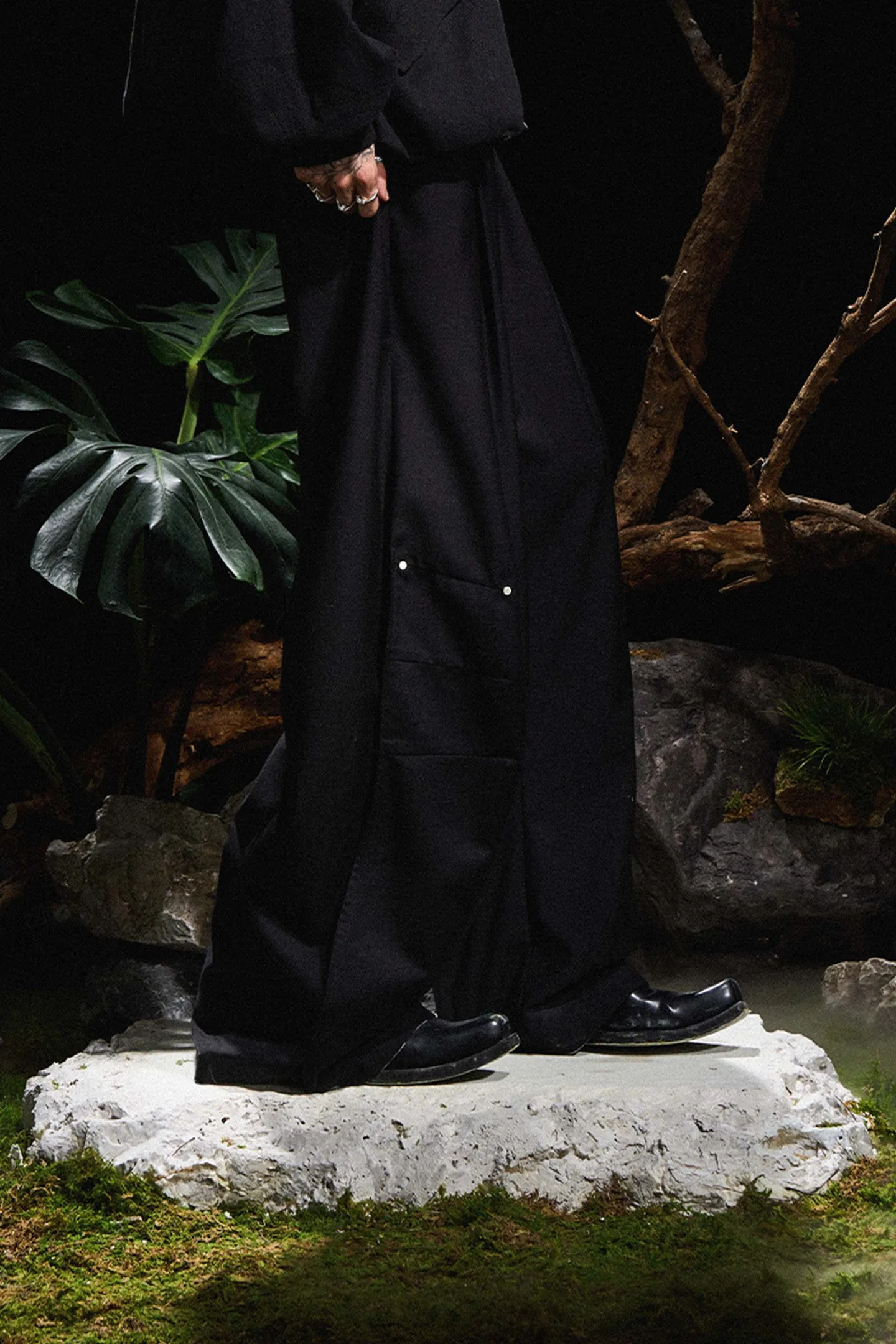 Pleated Deconstructed Trousers