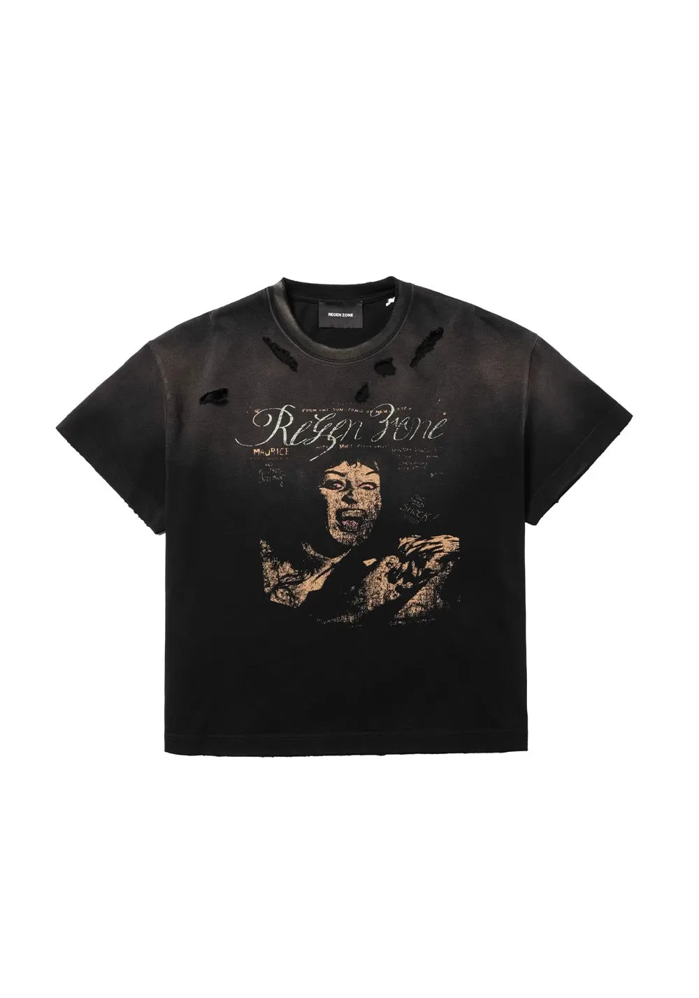 REGEN ZONE丨"RIOT" Bloodstained Vintage Vampire Tee