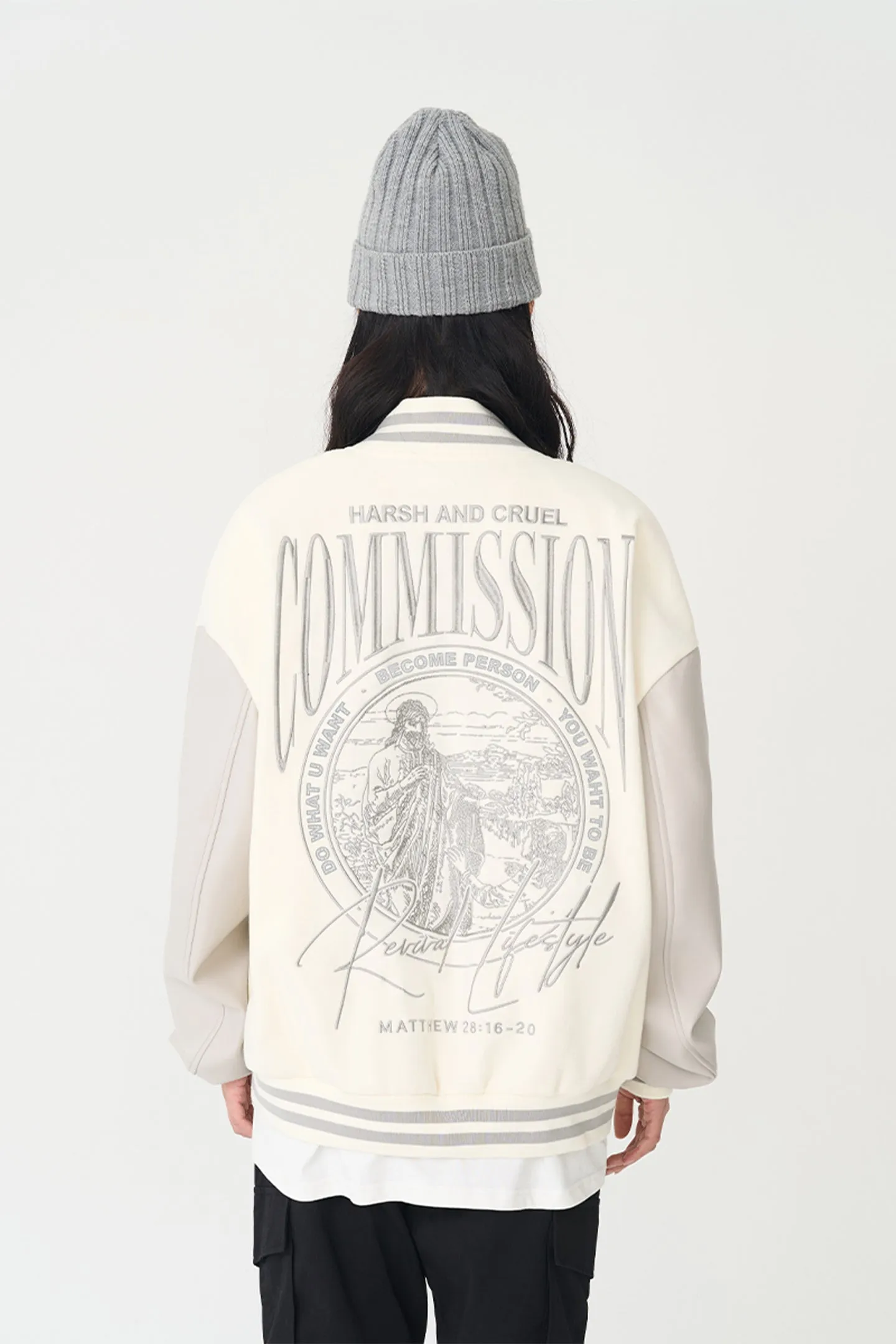 Retro Hip-hop Embroidered Baseball Jersey