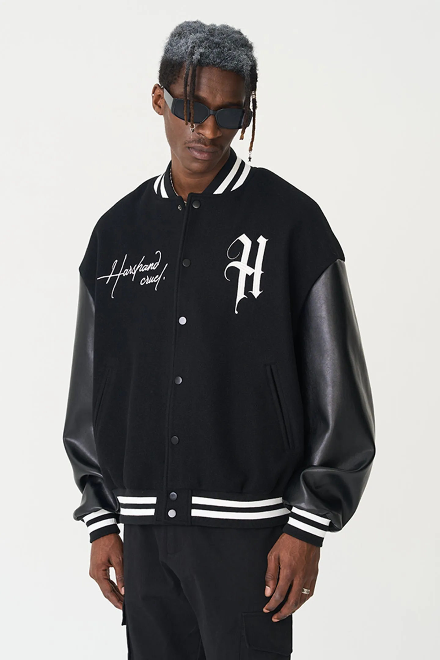Retro Hip-hop Embroidered Baseball Jersey
