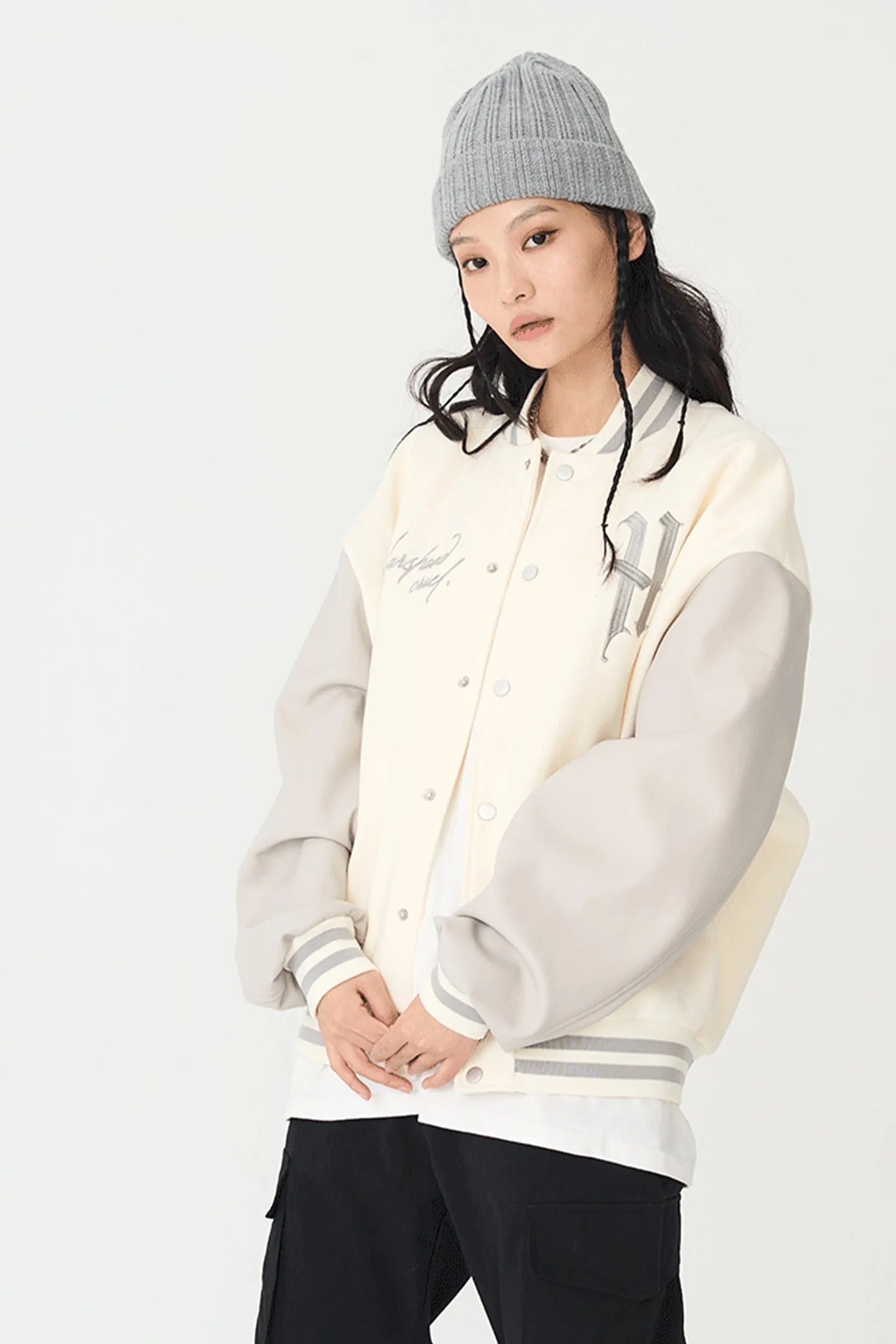 Retro Hip-hop Embroidered Baseball Jersey