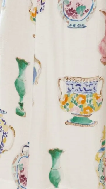 Sabin Pants - Vase Print